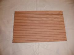 V-grooved wood panel and molding  for wall and column decoration use by DIY