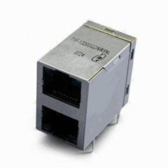 71F Series . 10/100/1000 BASE-TX 2X1 RJ45 Jack With Magnetics Module(71F Series)